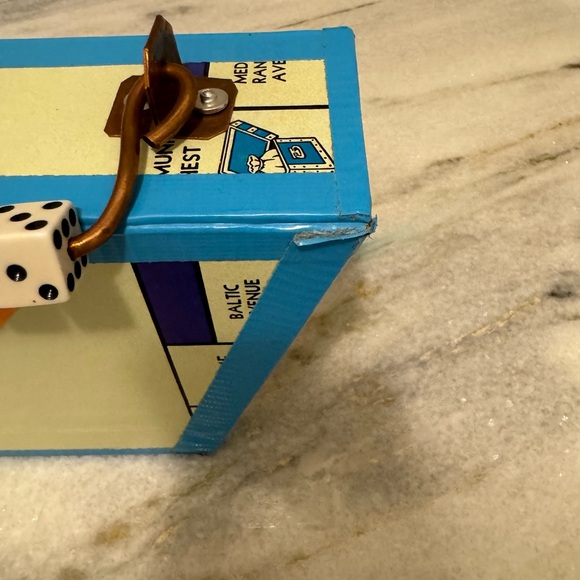 Vintage Monopoly inspired purse. Handmade. - Picture 6 of 7